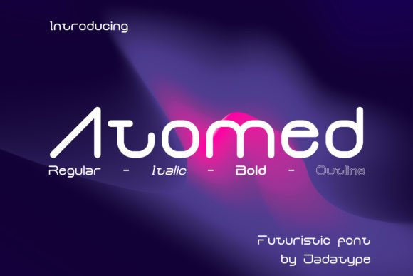 Atomed: A Futuristic Typeface for Modern Editorial Design