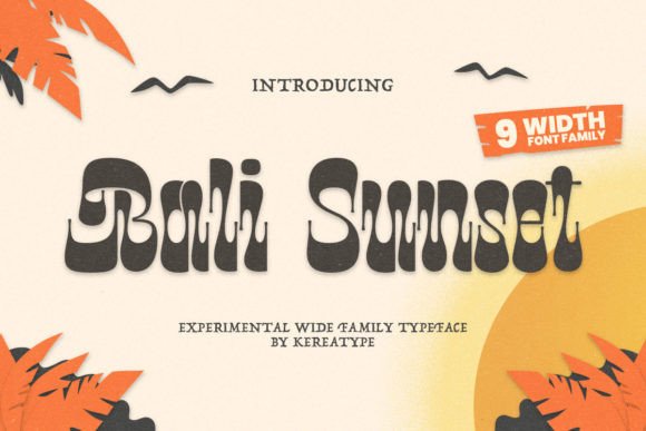 Bali Sunset Typeface: A Psychedelic Display Font for Web Design