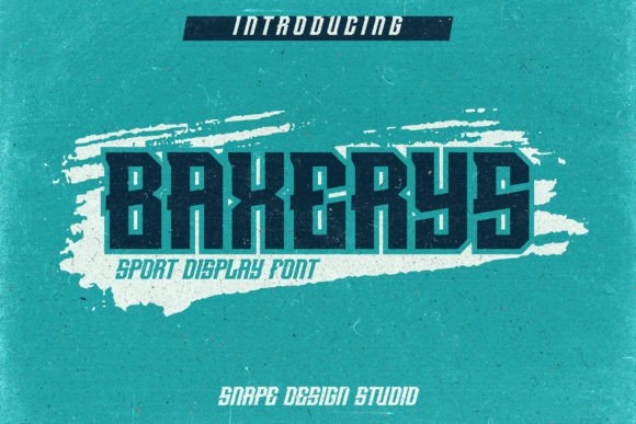 Baxerys: The Bold Sport Typeface for Handmade Shop Branding