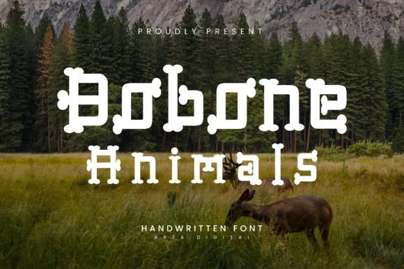 Bobone Animals: The Playful Display Font for Handmade Brands