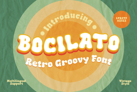 Bocilato: The Perfect Vintage Display Font for Handmade Crafts