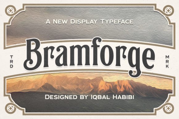 Bramforge: A Vintage Display Typeface for Modern Web Design