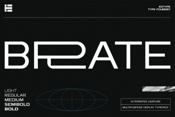 Brate: The Modern Display Font for Handmade Labels and Signs