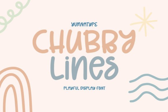 Chubby Lines: The Premium Display Typeface for Bold Editorial Design