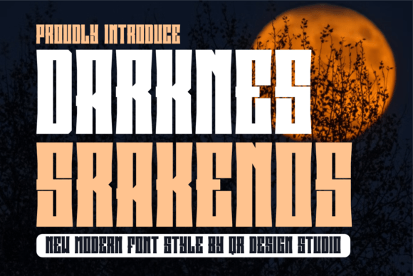 Darknes Srakenos: A Modern Display Font for Editorial Design