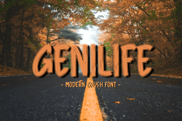 Genilife: The Handwritten Display Typeface for Modern Branding