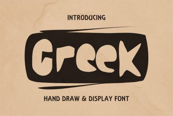 Greek Font for Bold Web Design