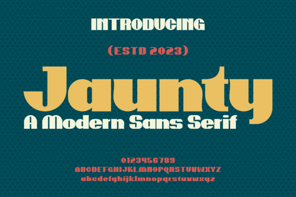 Jaunty: A Bold Display Typeface for Modern Web Design