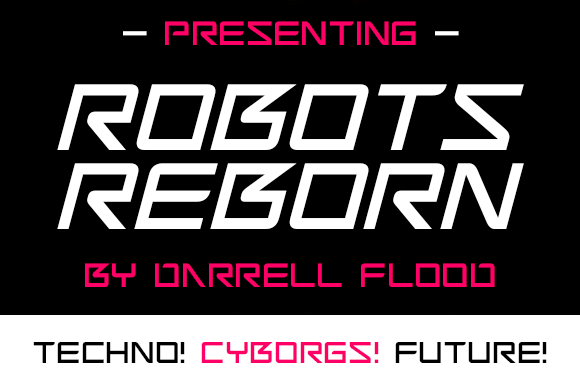 Robots Reborn: The Premium Display Font for Futuristic Brand Identity