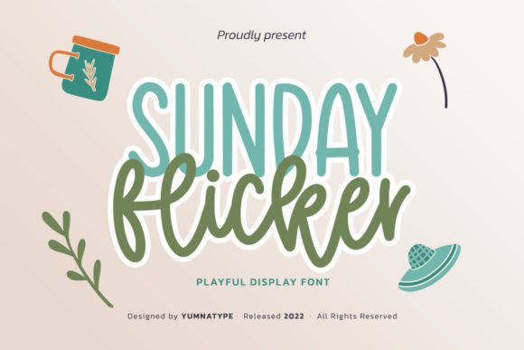 Sunday Flicker: The Quirky Display Font for Engaging Editorial Design