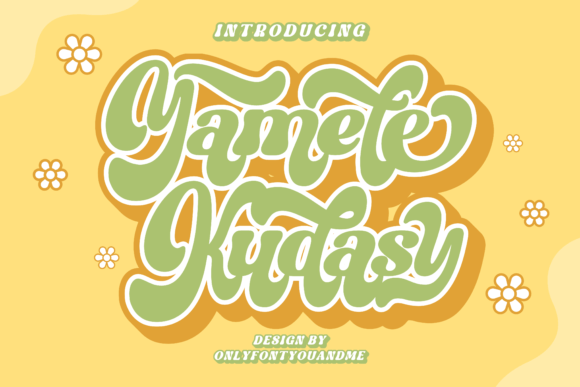 Yamete Kudasy: The Playful Display Typeface for Modern Web Design